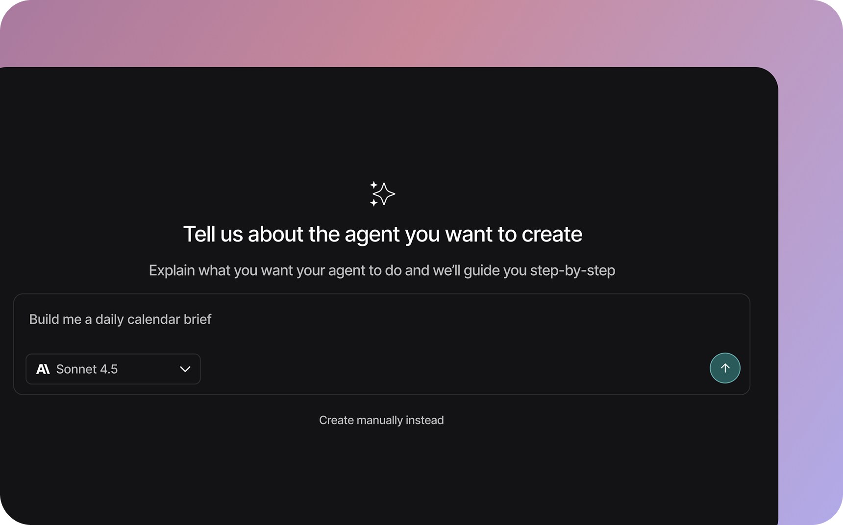 Create agents